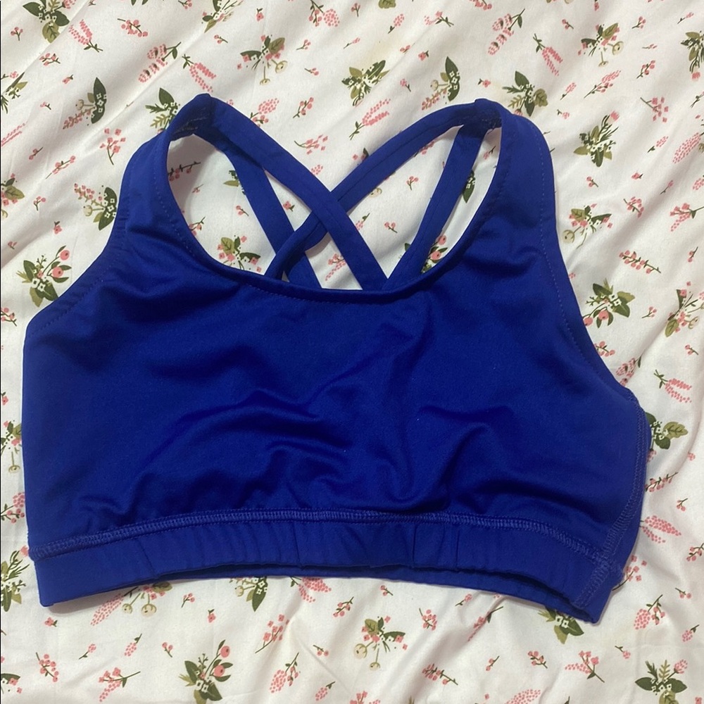 Varsity Blue Sports Bra